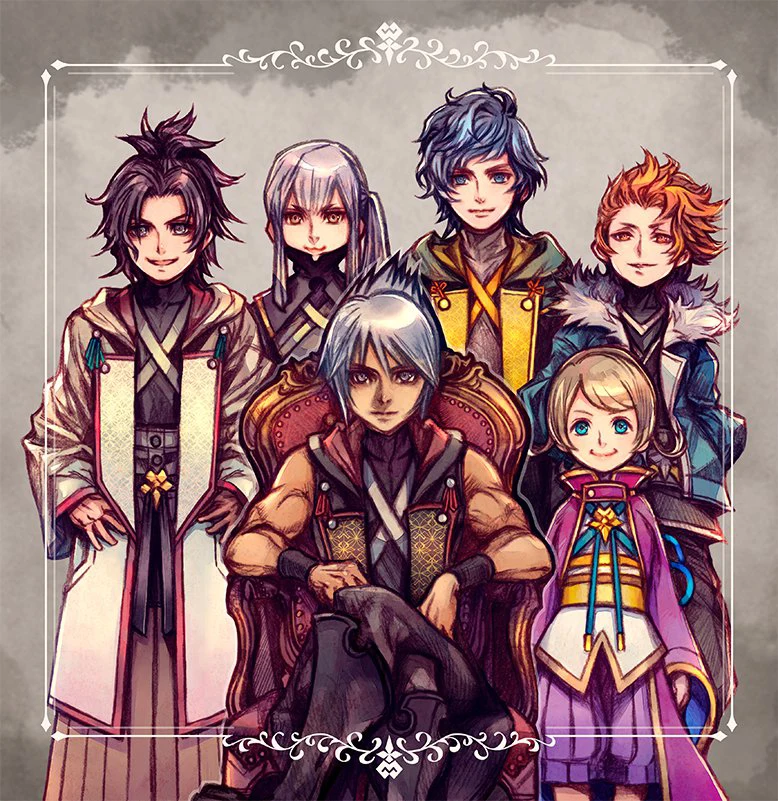 Dark Road key art: young Xehanort seated in an ornate chair, surrounded by his fellow apprentices