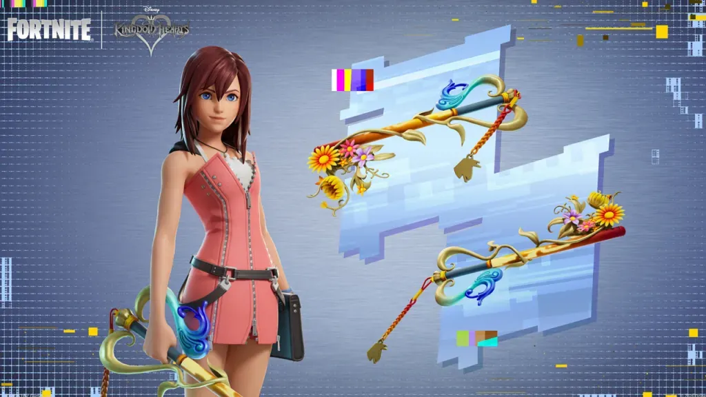 Kairi Fortnite bundle: KH2 outfit, Destiny's Embrace pickaxe and Back Bling