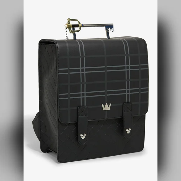 Three-quarter view of the backpack