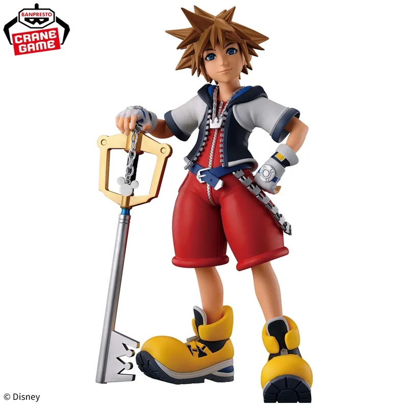 Grandista Sora white studio shot — full-body on white with Kingdom Key touching floor